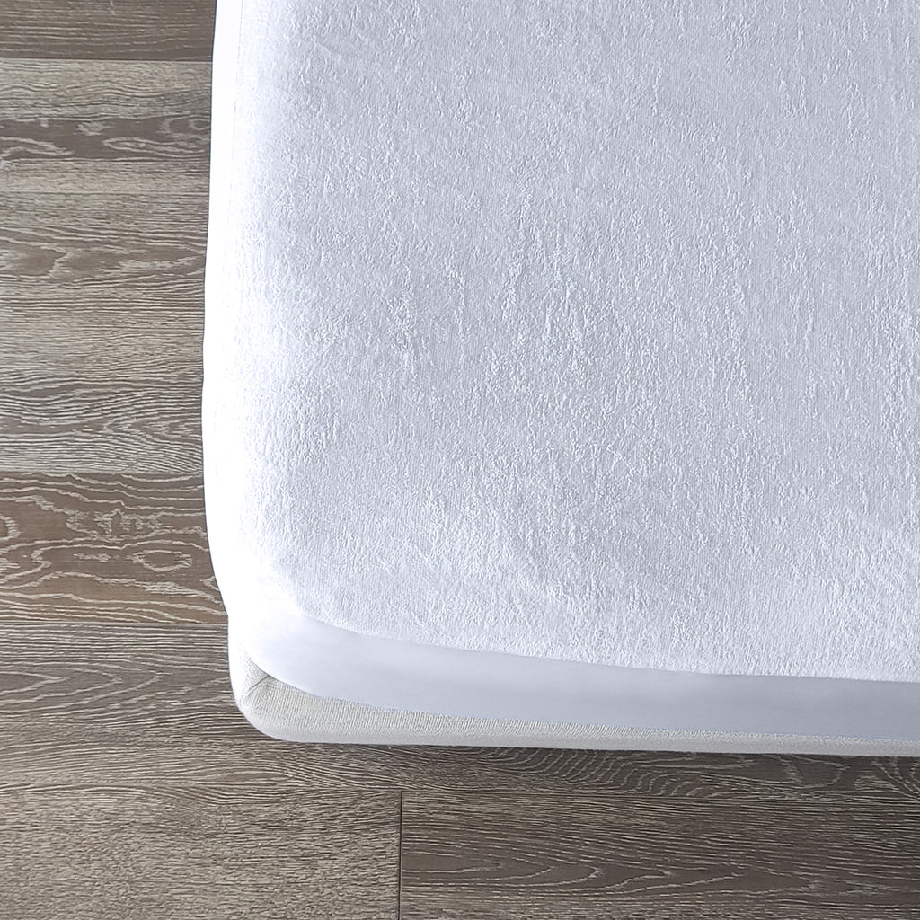 Protector de colchón impermeable tamaño individual – Funda de colchón  refrescante de rayón de bambú, suave, transpirable, sin ruido, tela de aire  3D